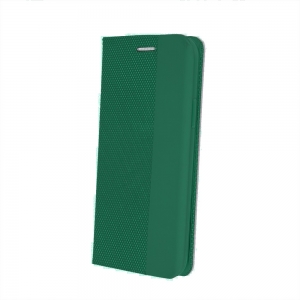 Dėklas Smart Senso Samsung A525 A52 4G / A526 A52 5G / A528 A52s 5G tamsiai žalias