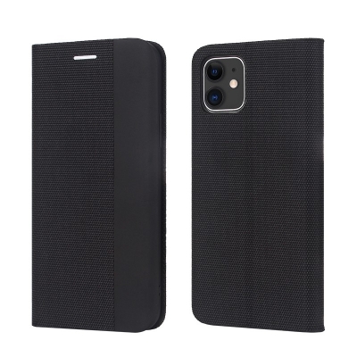 Dėklas Smart Senso Xiaomi Redmi 12 / Redmi Note 12R / Poco M6 Pro 5G juodas