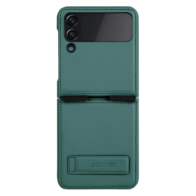 Dėklas Nillkin Qin Leather (Plain Leather) Samsung F721 Z Flip4 5G žalias Dėklas Nillkin Qin Leather (Plain Leather) Samsung F721 Z Flip4 5G žalias