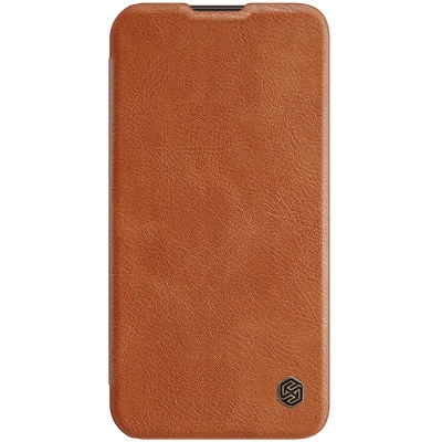 Dėklas Nillkin Qin Pro Leather Samsung S711 S23 FE rudas Dėklas Nillkin Qin Pro Leather Samsung S711 S23 FE rudas