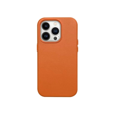 Dėklas Mag Leather Case Apple iPhone 14 oranžinis Dėklas Mag Leather Case Apple iPhone 14 oranžinis