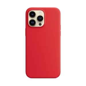 Dėklas Mag Silicone Case Apple iPhone 14 Pro Max raudonas