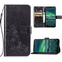 Dėklas Flower Book Samsung A155 A15 4G / A156 A15 5G juodas
