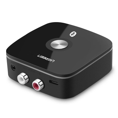 Bluetooth adapteris imtuvas Ugreen CM106 2xRCA / AUX Bluetooth 5.1 juodas Bluetooth adapteris imtuvas Ugreen CM106 2xRCA / AUX Bluetooth 5.1 juodas
