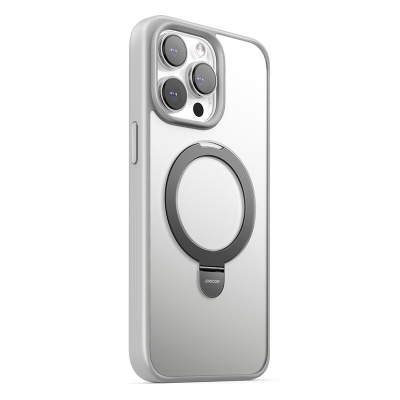 Dėklas Joyroom JR-BP004 Magnetic Protective Phone Case With Holder Apple iPhone 15 Pro pilkas Dėklas Joyroom JR-BP004 Magnetic Protective Phone Case With Holder Apple iPhone 15 Pro pilkas