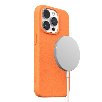 Dėklas Joyroom JR-BP006 Magnetic Protective Phone Case Apple iPhone 15 Pro oranžinis Dėklas Joyroom JR-BP006 Magnetic Protective Phone Case Apple iPhone 15 Pro oranžinis