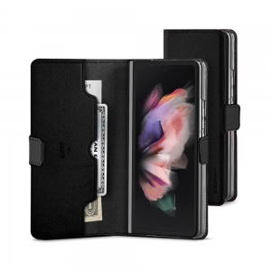 Dėklas Mercury Premium Diary Samsung F956 Z Fold6 juodas