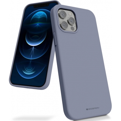 Dėklas Mercury Silicone Case Apple iPhone 16 Pro levandos pilka Dėklas Mercury Silicone Case Apple iPhone 16 Pro levandos pilka