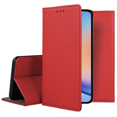Dėklas Smart Magnet Samsung A356 A35 5G raudonas Dėklas Smart Magnet Samsung A356 A35 5G raudonas