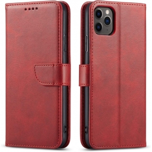 Dėklas Wallet Case Samsung S721 S24 FE raudonas