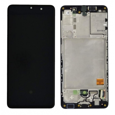 Ekranas Samsung A415 A41 su lietimui jautriu stikliuku ir rėmeliu originalus Black (service pack) Ekranas Samsung A415 A41 su lietimui jautriu stikliuku ir rėmeliu originalus Black (service pack)