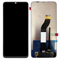 Ekranas Xiaomi Redmi 13C 4G / 5G / Poco C65 su lietimui jautriu stikliuku juodas
