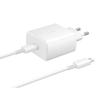 Įkroviklis Samsung EP-TA845 45W + Type-C kabelis baltas