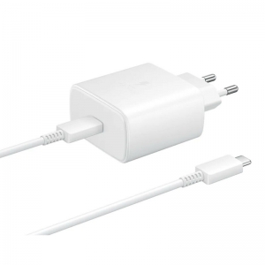 Įkroviklis Samsung EP-TA845 45W + Type-C kabelis baltas