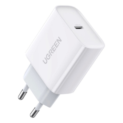 Įkroviklis Ugreen CD137 20W USB-C baltas Įkroviklis Ugreen CD137 20W USB-C baltas