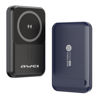 Išorinė baterija Power Bank Awei P139K 22.5W MagSafe 10000mAh juoda Išorinė baterija Power Bank Awei P139K 22.5W MagSafe 10000mAh juoda