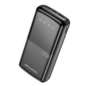 Išorinė baterija Power Bank Awei P13K PD20W / QC22.5W 20000mAh juoda