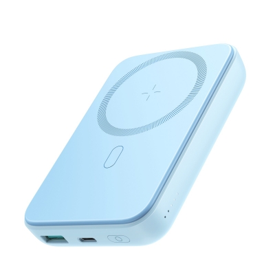 Išorinė baterija Power Bank Joyroom JR-W020 20W Magnetic Wireless 10000mAh mėlyna Išorinė baterija Power Bank Joyroom JR-W020 20W Magnetic Wireless 10000mAh mėlyna