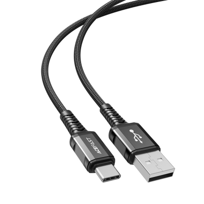 USB kabelis Acefast C1-04 USB-A to USB-C 1.2m juodas USB kabelis Acefast C1-04 USB-A to USB-C 1.2m juodas