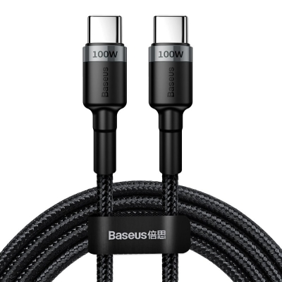 USB kabelis Baseus Cafule PD100W Type-C 2.0m pilkas-juodas CATKLF-ALG1 USB kabelis Baseus Cafule PD100W Type-C 2.0m pilkas-juodas CATKLF-ALG1