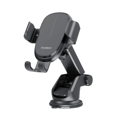 Automobilinis laikiklis-įkroviklis Choetech T203-F 15W Gravity Car Charger Holder juodas Automobilinis laikiklis-įkroviklis Choetech T203-F 15W Gravity Car Charger Holder juodas