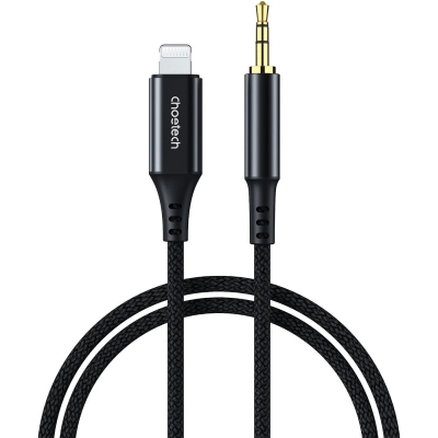 Audio kabelis Choetech AUX009 Lightning to 3,5mm juodas