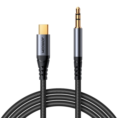 Audio kabelis Joyroom SY-A07 USB-C to 3,5mm 1.2m juodas Audio kabelis Joyroom SY-A07 USB-C to 3,5mm 1.2m juodas