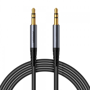 Audio kabelis Joyroom SY-A08 3,5mm to 3,5mm 1.2m juodas