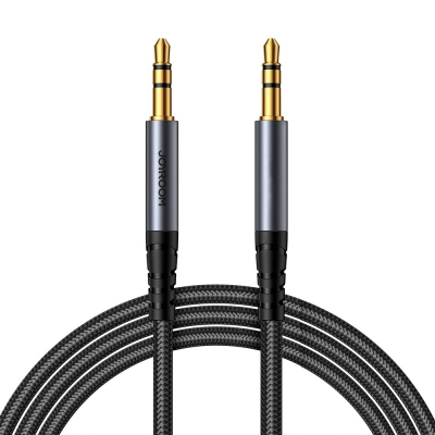 Audio kabelis Joyroom SY-A08 3,5mm to 3,5mm 1.2m juodas Audio kabelis Joyroom SY-A08 3,5mm to 3,5mm 1.2m juodas