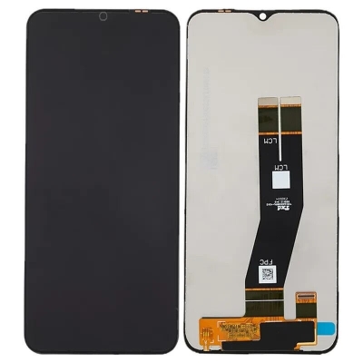 Ekranas Samsung A145 A14 4G su lietimui jautriu stikliuku juodas Ekranas Samsung A145 A14 4G su lietimui jautriu stikliuku juodas