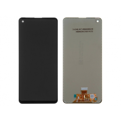 Ekranas Samsung A217F A21s su lietimui jautriu stikliuku juodas HQ Ekranas Samsung A217F A21s su lietimui jautriu stikliuku juodas HQ