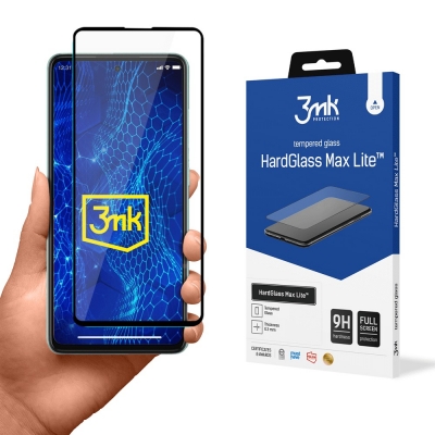 LCD apsauginis stikliukas 3mk Hard Glass Max Lite Samsung A525 A52 4G / A526 A52 5G / A528 A52s 5G juodas LCD apsauginis stikliukas 3mk Hard Glass Max Lite Samsung A525 A52 4G / A526 A52 5G / A528 A52s 5G juodas