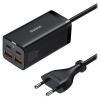 Įkroviklis Baseus GaN3 Pro 100W 2xUSC-C / 2xUSB-A juodas CCGP000101