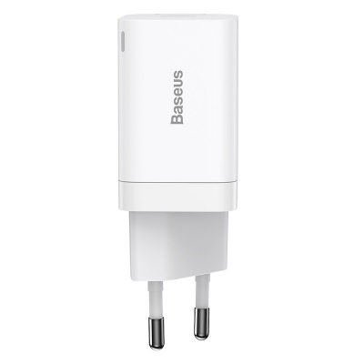 Įkroviklis Baseus Super Si Pro 30W USB-C / USB-A baltas CCSUPP-E02