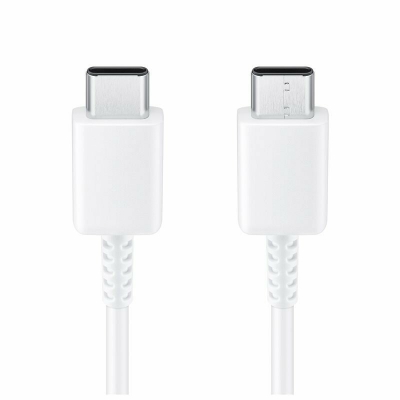 USB kabelis Samsung EP-DA705BWE 25W 3A Type-C-Type-C 1.0m baltas USB kabelis Samsung EP-DA705BWE 25W 3A Type-C-Type-C 1.0m baltas