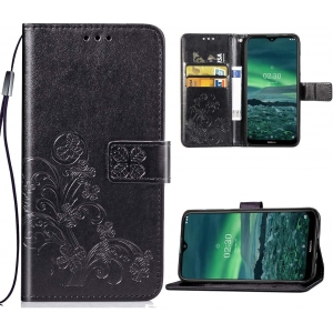 Dėklas Flower Book Samsung A165 A16 4G / A166 A16 5G juodas