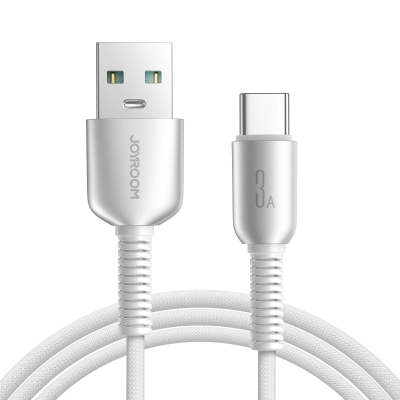 USB kabelis Joyroom S-A51 USB-A to USB-C 3A 1.2m pilkas USB kabelis Joyroom S-A51 USB-A to USB-C 3A 1.2m pilkas