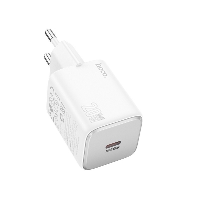 Įkroviklis Hoco N40 20W USB-C baltas Įkroviklis Hoco N40 20W USB-C baltas