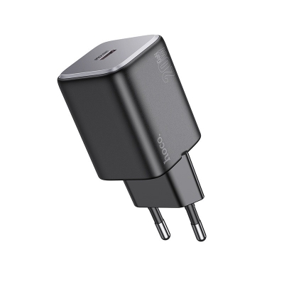 Įkroviklis Hoco N40 20W USB-C juodas Įkroviklis Hoco N40 20W USB-C juodas