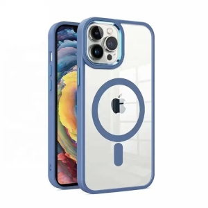 Dėklas Premium Mag Cover Apple iPhone 12 Pro Max mėlynas