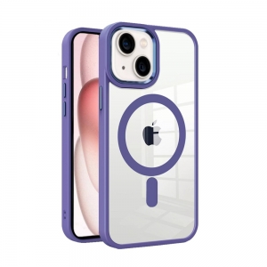 Dėklas Premium Mag Cover Apple iPhone 12 Pro violetinis