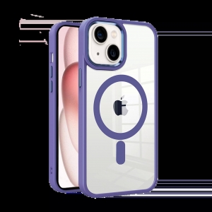 Dėklas Premium Mag Cover Apple iPhone 15 violetinis