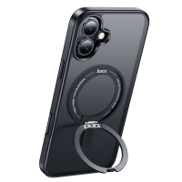 Dėklas Hoco Magnetic Stand 2in1 Apple iPhone 16 juodas