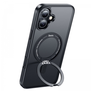 Dėklas Hoco Magnetic Stand 2in1 Apple iPhone 16 juodas