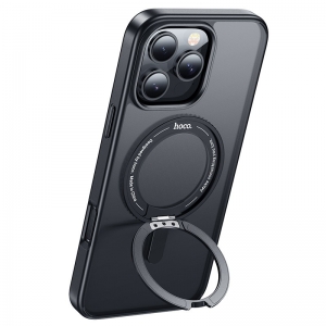 Dėklas Hoco Magnetic Stand 2in1 Apple iPhone 16 Pro juodas