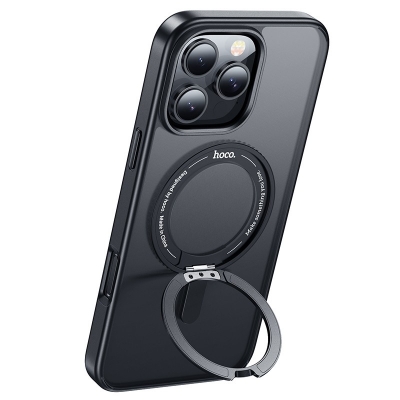Dėklas Hoco Magnetic Stand 2in1 Apple iPhone 16 Pro Max juodas