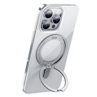 Dėklas Hoco Magnetic Stand 2in1 Apple iPhone 16 Pro Max skaidrus