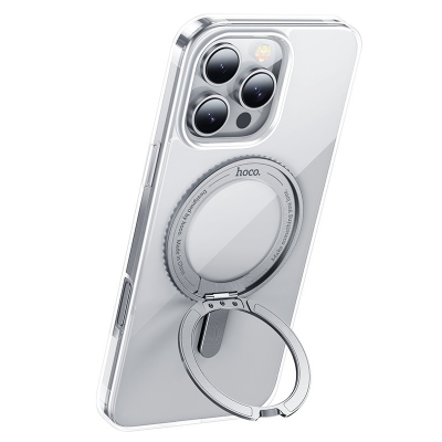 Dėklas Hoco Magnetic Stand 2in1 Apple iPhone 16 Pro Max skaidrus Dėklas Hoco Magnetic Stand 2in1 Apple iPhone 16 Pro Max skaidrus