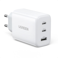 Įkroviklis Ugreen CD275 65W 2xUSB-C / USB-A baltas