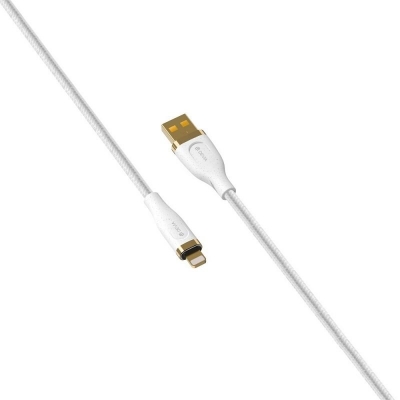 USB kabelis Devia Star Series Woven Lightning 1.5m baltas USB kabelis Devia Star Series Woven Lightning 1.5m baltas